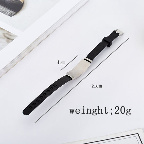 To My Son Stainless Steel Silicone Bracelets For Men Boys Love Gifts From Mom Dad