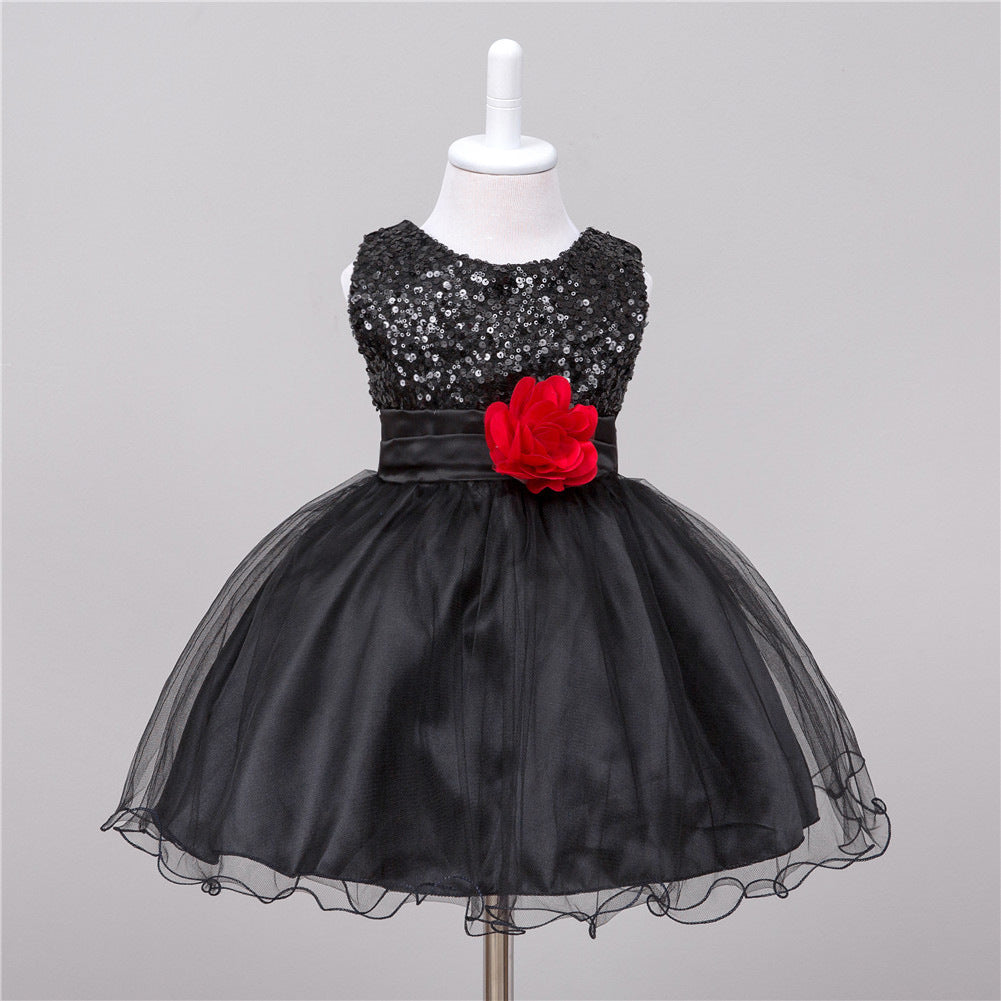 Baby Sequin Dress Flower Girl Wedding Princess Dress – We Gift IT