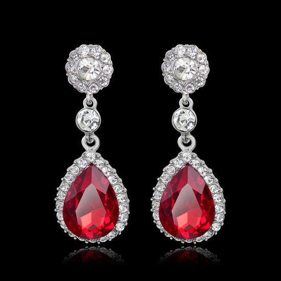 Fashion Elegant Crystal Drop Exquisite Earrings